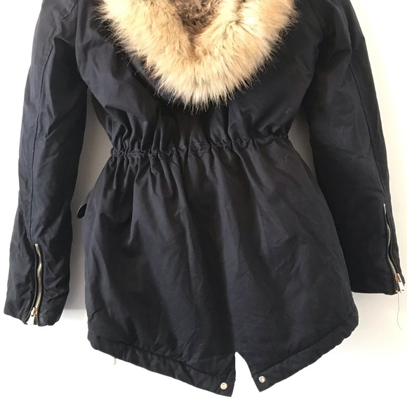 Zara Trafaluc Outerwear Coat Faux Fur size XS - Picture 4 of 9
